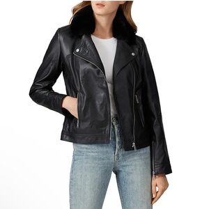 Samantha Sipos New‎ York Clarkson Lighting Bolt Leather Motorcycle Jacket - XS
